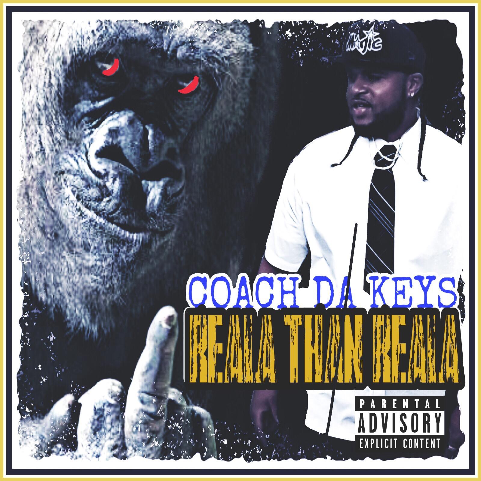 A large lion with red eyes and a man wearing a cap and white shirt, with text overlay. Word count: 20